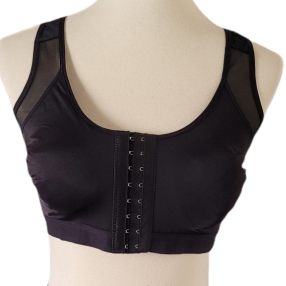 Vintage - Black Corset Post Surgery Bra‎ - Picture 1 of 4